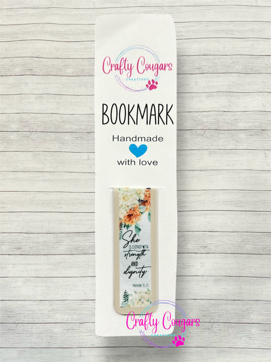 She is Clothed in Strength & Dignity Bookmark