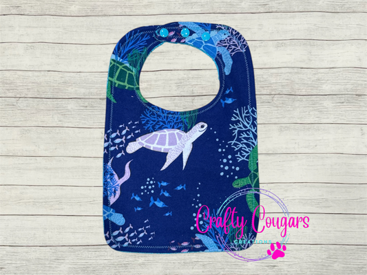 Swimming Sea Turtles Bib