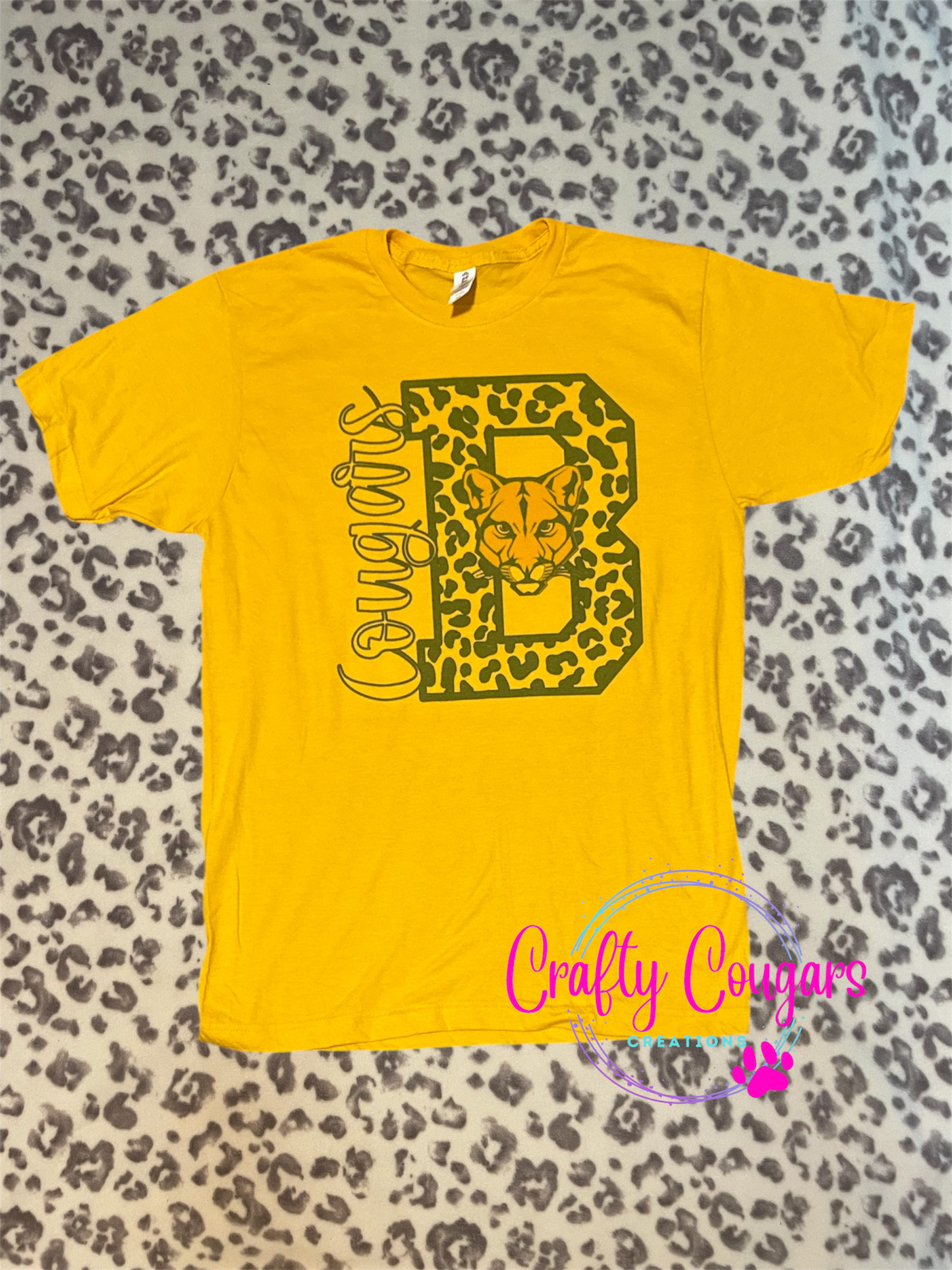 Leopard Blackhawk Cougars T-Shirt