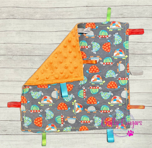 Colorful Turtles Sensory Blanket