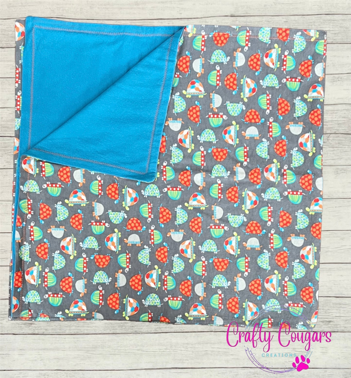 Colorful Turtles Baby Blanket