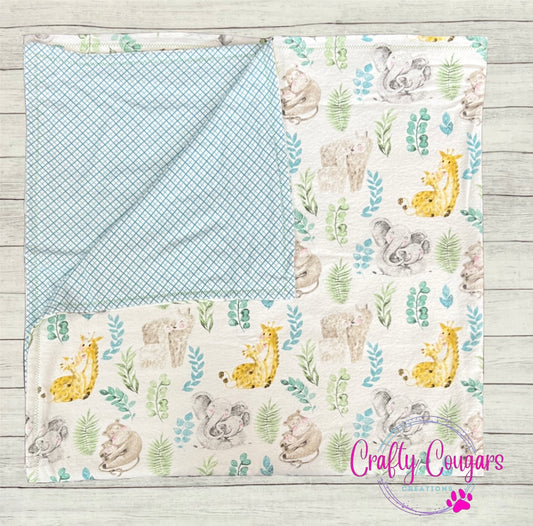 Sweet Jungle Baby Blanket