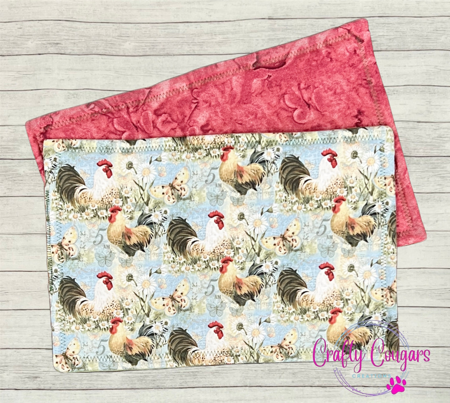 Chickens & Flowers Large Pot Holder