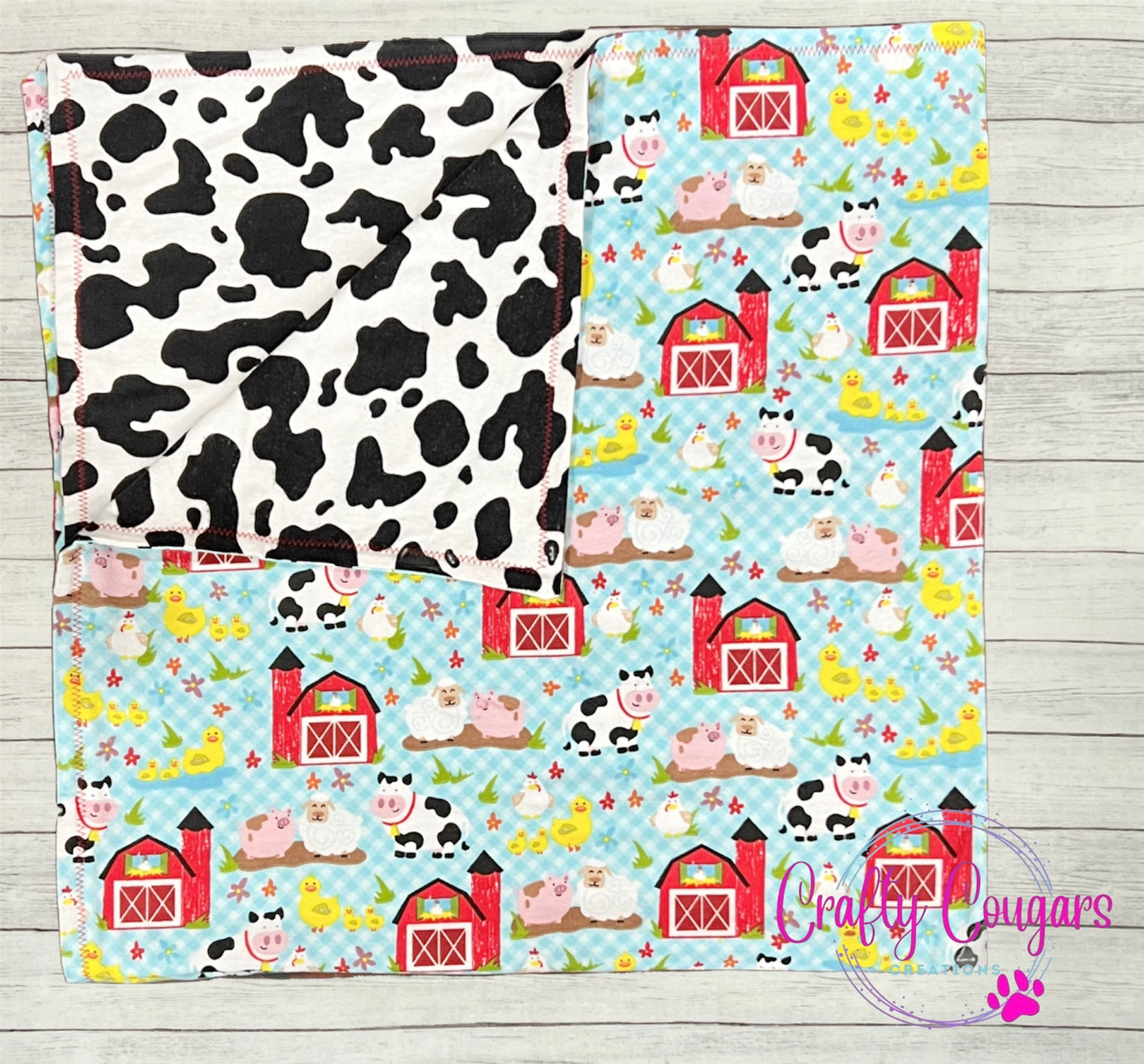 Farm Animals Baby Blanket