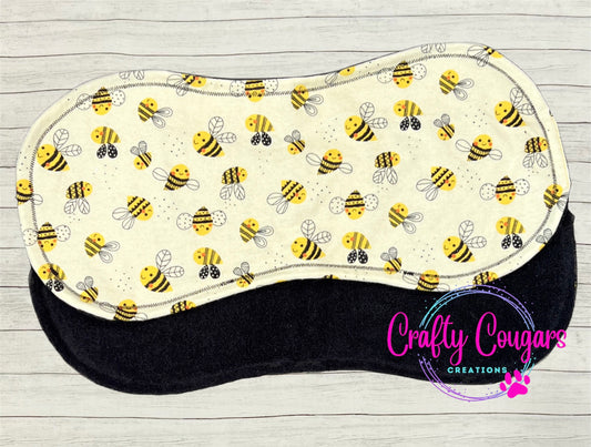 Bumble Bee Burp Rag