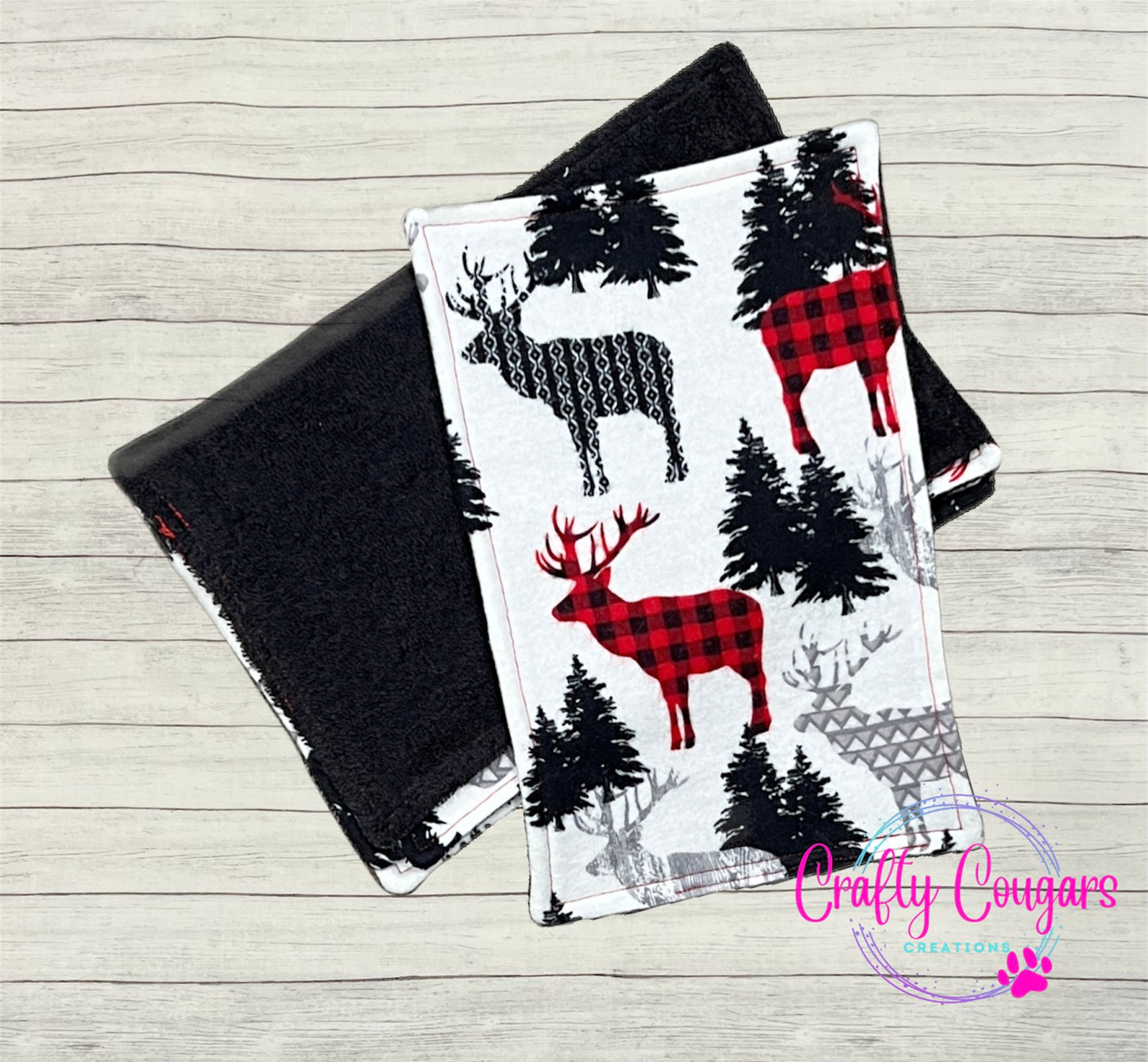 Buffalo Plaid Elk Wash Cloths