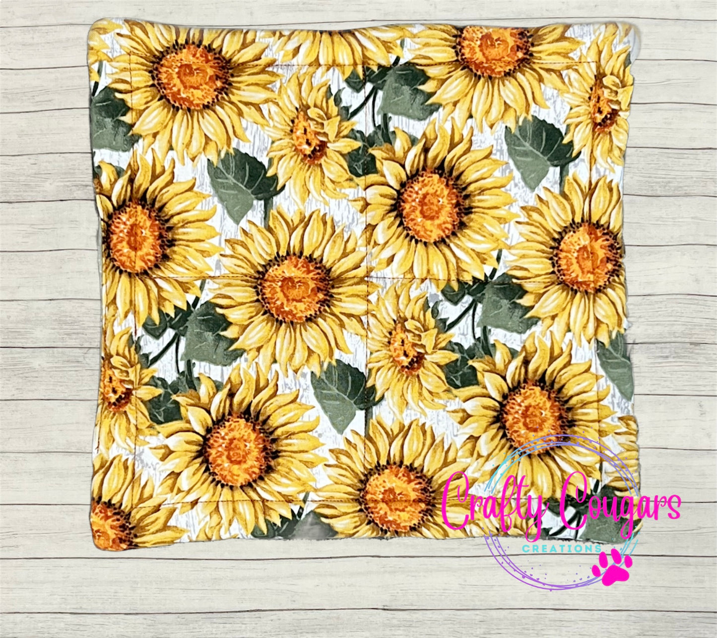 Distressed Sunflowers Pot Holder