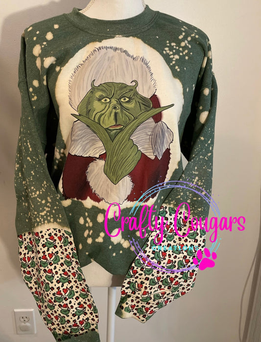 Grinch- Green Sweatshirt